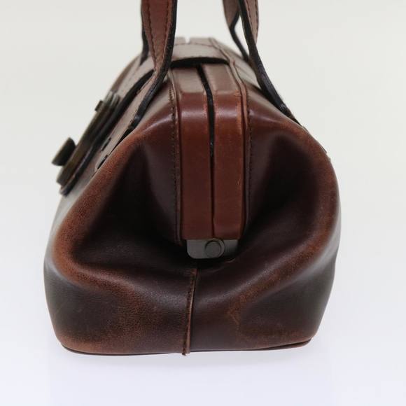 GUCCI Hand Bag Leather Brown Auth bs6691 - Picture 4 of 16